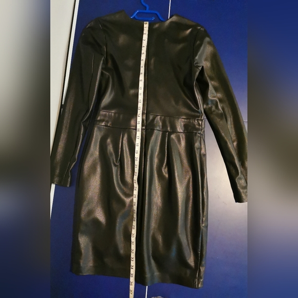 Faux Leather Dress - Picture 7 of 10